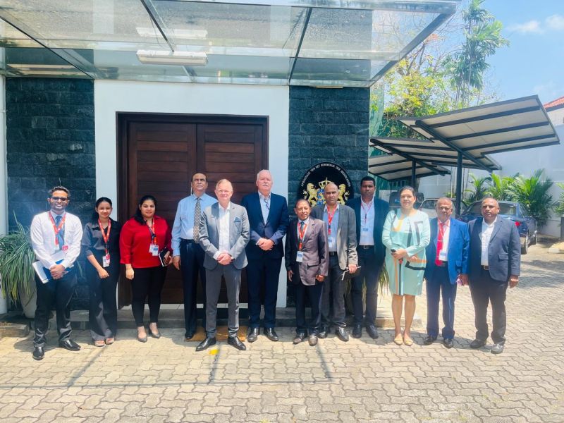 Meeting with the Netherlands Ambassador H. E. Wiebe de Boer at the Embassy. The Ceylon Chamber of Commerce Netherlands Enterprise Agency