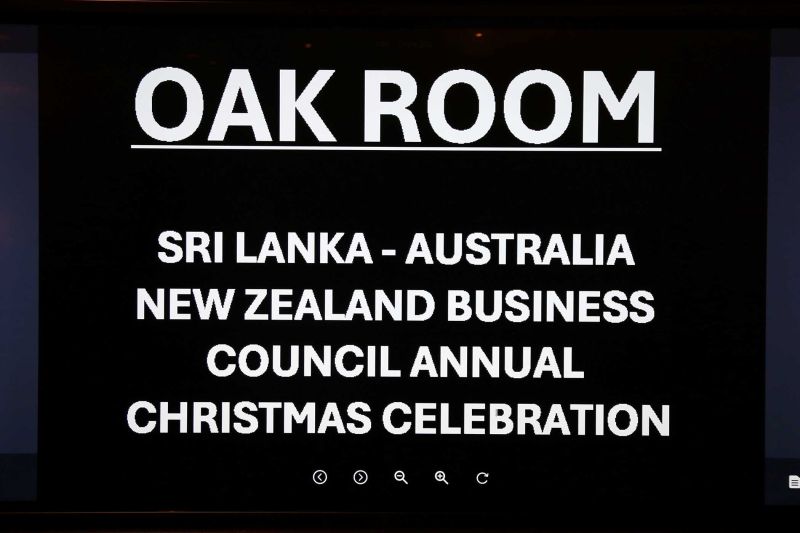 Sri Lanka Australian New Zealand Business Council Christmas Party.