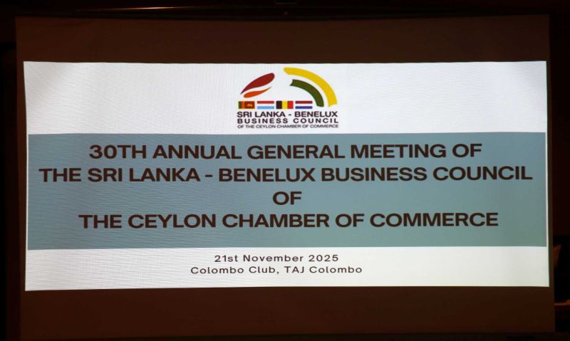 Appointed Snr Vice President at Sri Lanka - Benelux Business Council 30th Annual General Meeting on 21st November 2025 Colombo Club, Taj Sam