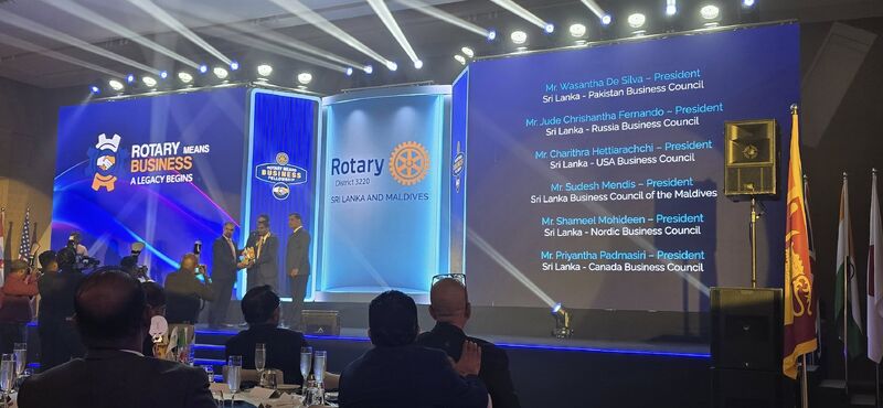 Receiving the Rotary Club's Appreciation Award was a delight. Numerous Council Presidents participated in the elegantly planned event, and t