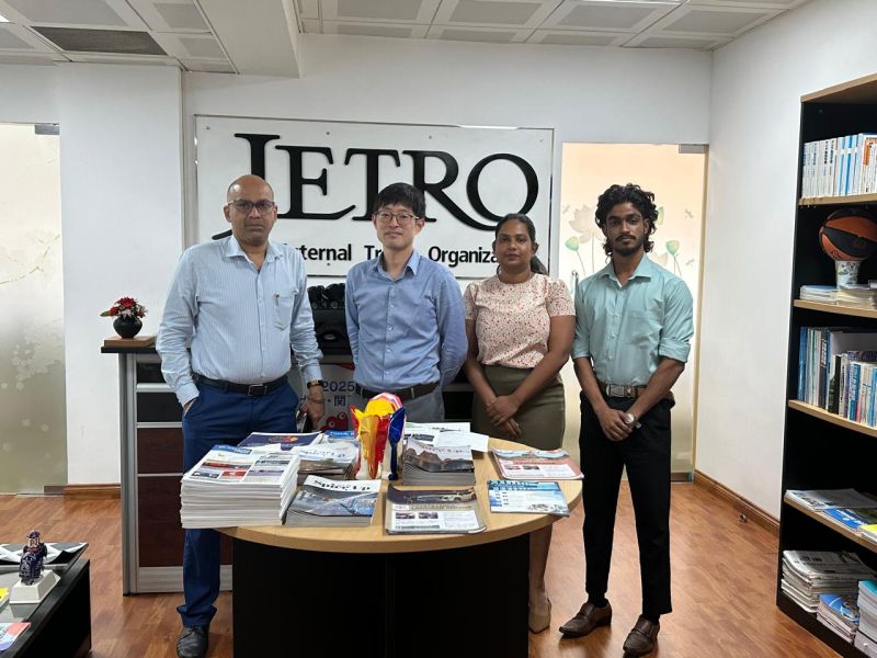 Meeting with Mr Hiroki & Team @ JETRO office hashtag #Jetro hashtag #Ceylonchamber hashtag #Japan