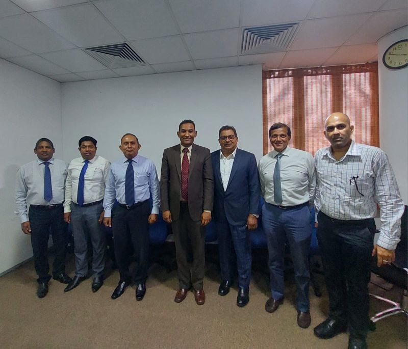 Meeting with the Sri Lankan Ambassador designated to Vietnam HE Poshitha Perera @ at the Ceylon Chamber of Commerce. hashtag #vietnam hashta