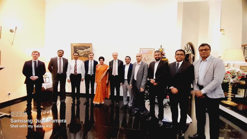 Meeting with the Ambassador of France to Sri Lanka - Mr. Jean-François Pactet at his residense with the president of Sri Lanka - France Busi